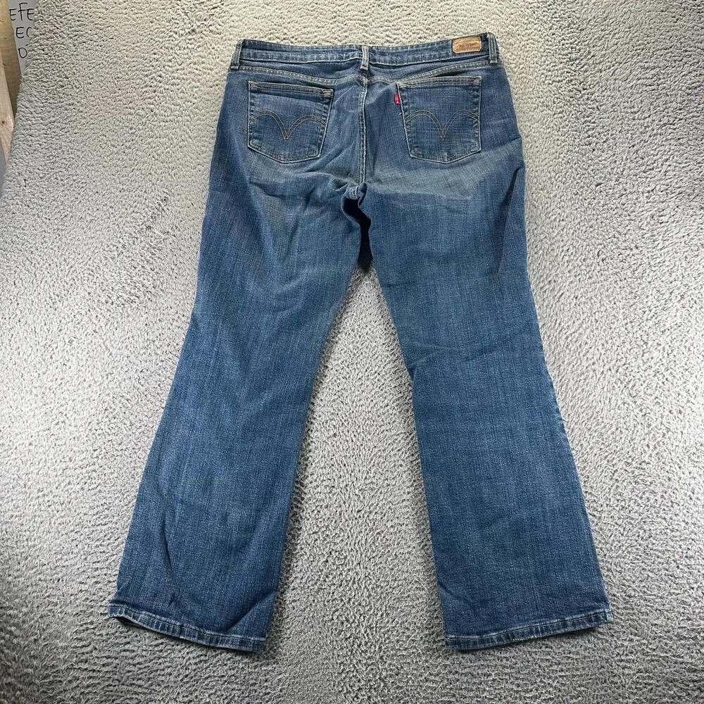 Levi's 515 Jeans‎ Womens 36x30 Blue Cotton Denim Bootcut Workwear Faded Travel
